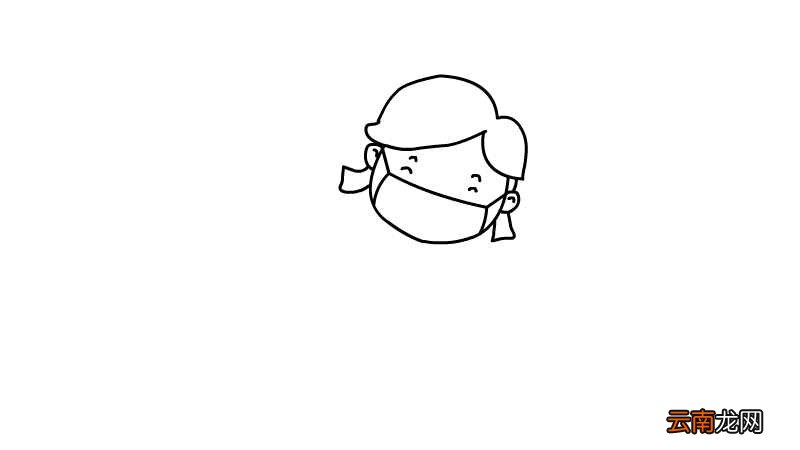 怎么画戴口罩的人简笔画