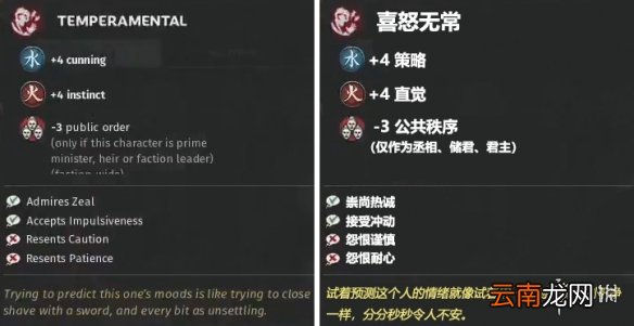 全面战争三国野心特性介绍 全面战争三国增加野心特性一览