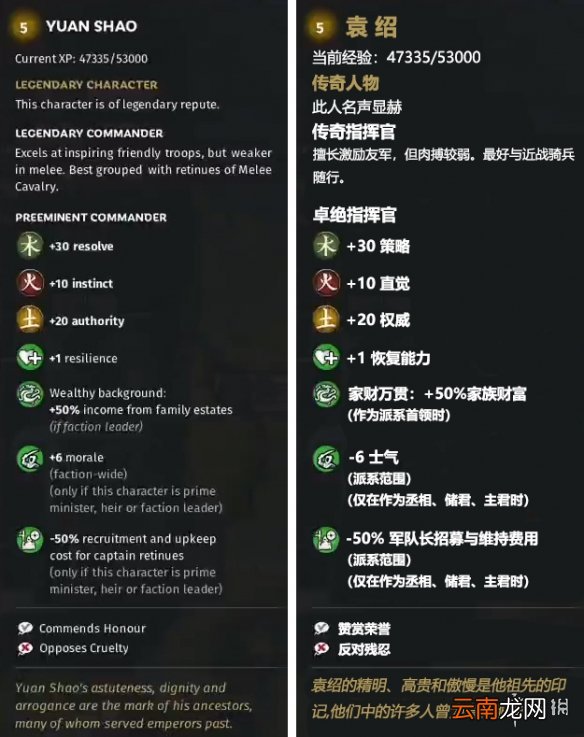 全面战争三国全属性武将特性介绍 全属性先天自带特性说明 金属性武将先天自带特性说明