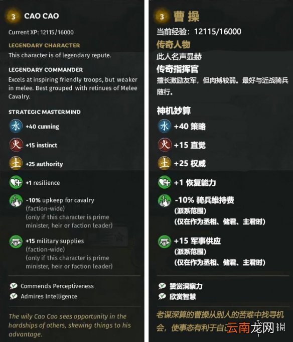 全面战争三国全属性武将特性介绍 全属性先天自带特性说明 金属性武将先天自带特性说明