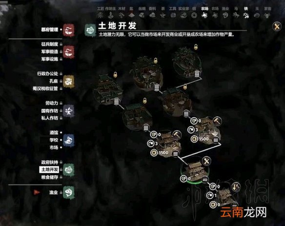 全面战争三国五行科技树一览 全面战争三国五行建筑属性介绍 木系