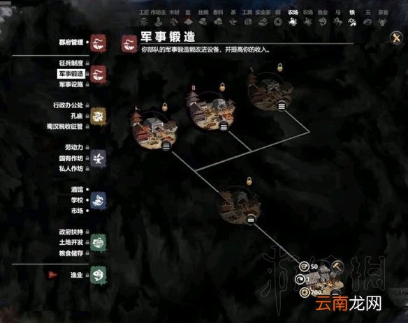 全面战争三国五行科技树一览 全面战争三国五行建筑属性介绍 木系