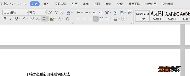 脚注怎么删除