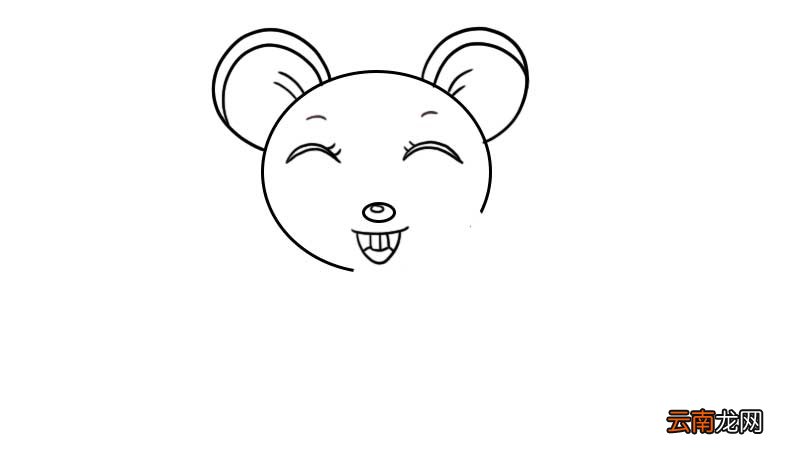鼠年大吉简笔画