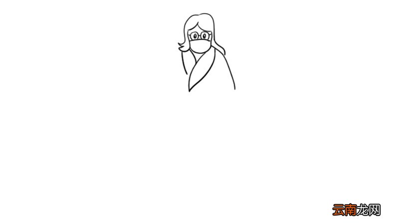 戴口罩的人简笔画怎么画