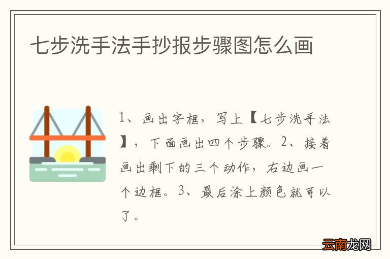 七步洗手法手抄报步骤图怎么画