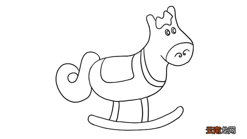 儿童节木马玩具简笔画怎么画儿童节木马玩具简笔画画法