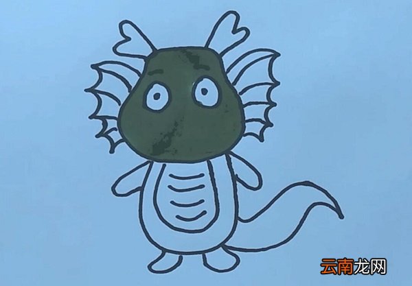 小绿龙简笔画 小绿龙的画法