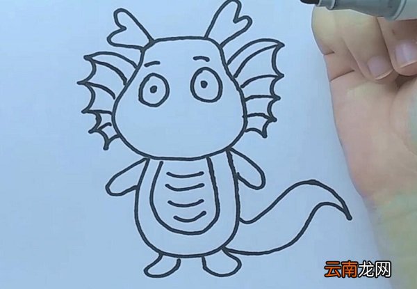 小绿龙简笔画 小绿龙的画法