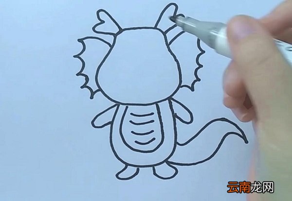 小绿龙简笔画 小绿龙的画法