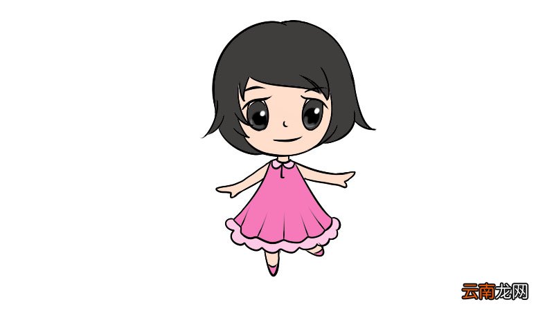 卡通人物女孩简笔画怎么画卡通人物女孩简笔画画法