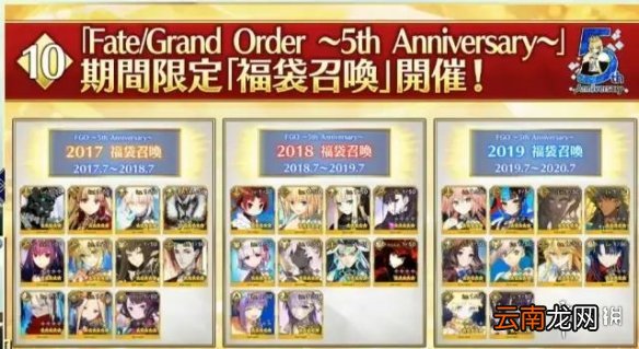 FGO五周年直播内容汇总 FGO日服5周年生放送福利一览