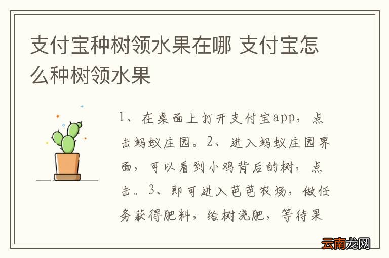 支付宝种树领水果在哪 支付宝怎么种树领水果