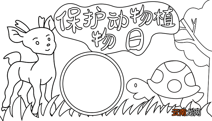 保护动物植物日手抄报 保护动物植物日的手抄报怎么画