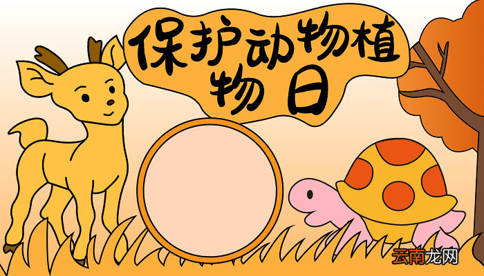 保护动物植物日手抄报 保护动物植物日的手抄报怎么画