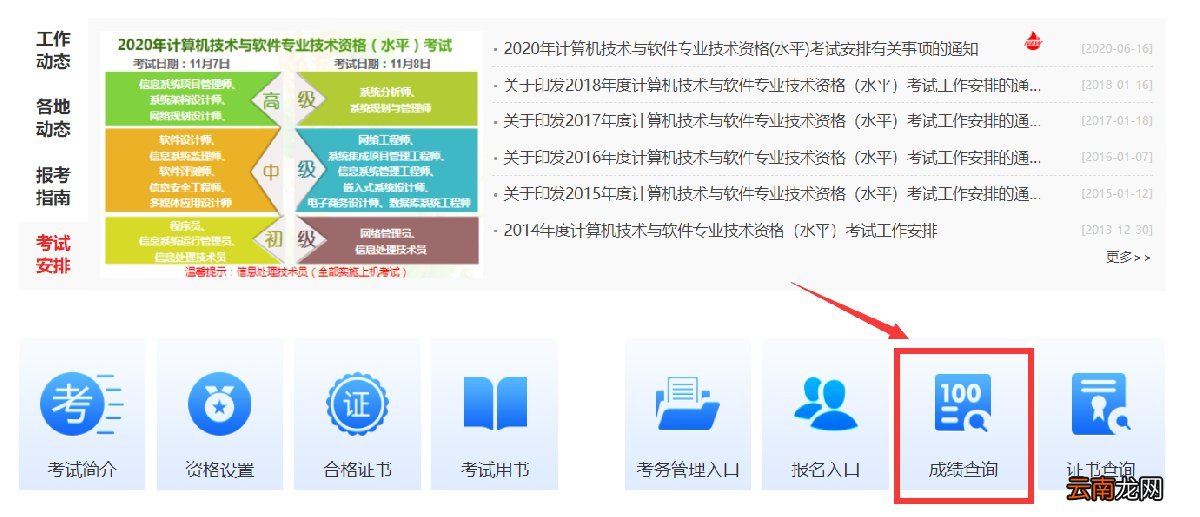广州系统集成项目管理工程师成绩查询官网网址