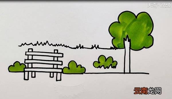公园简笔画