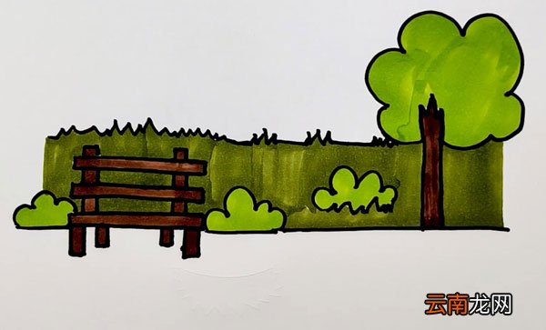 公园简笔画