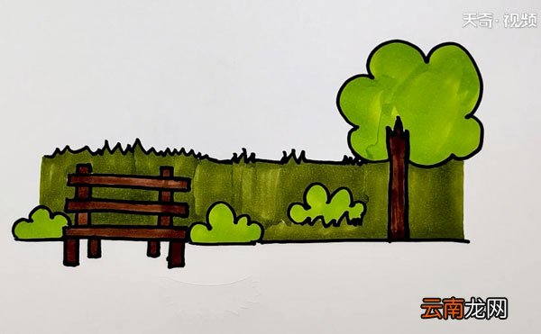 公园简笔画