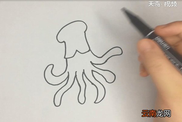 章鱼的简笔画