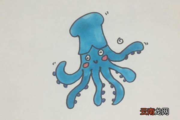 章鱼的简笔画