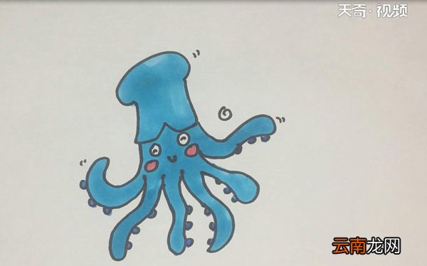 章鱼的简笔画