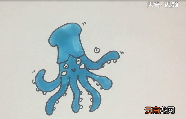 章鱼的简笔画