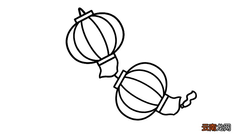 新年灯笼简笔画