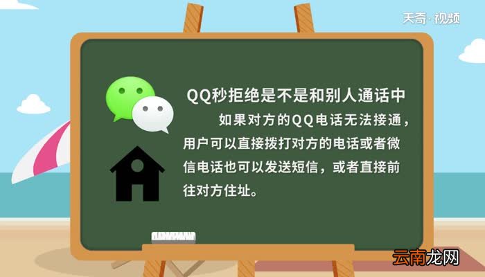 QQ秒拒绝是不是和别人通话中QQ秒拒绝是不是和别人通话中