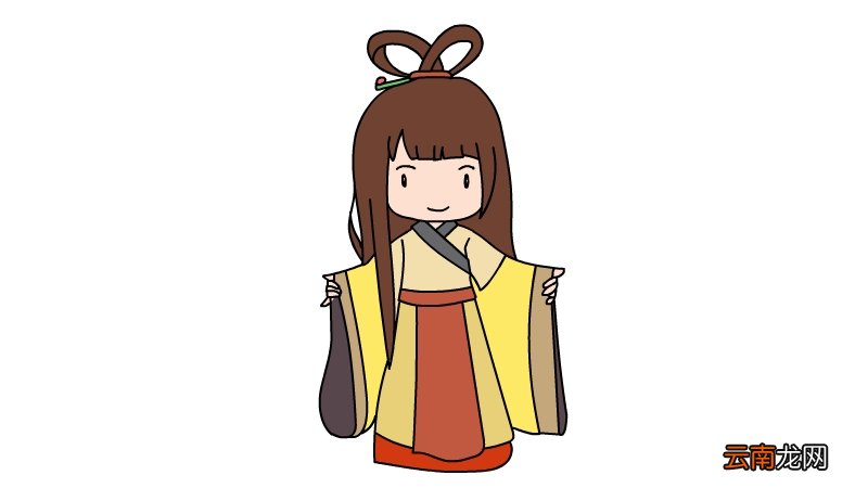古风简笔画人物女怎么画