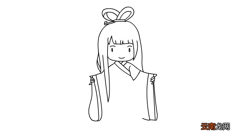古风简笔画人物女怎么画