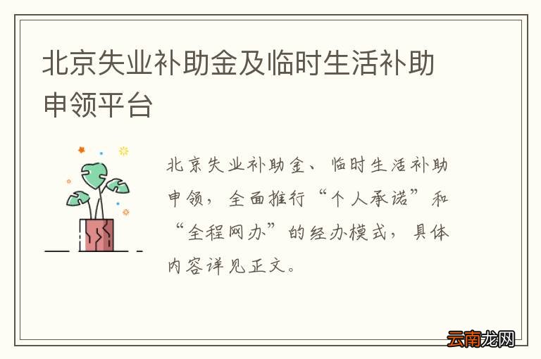 北京失业补助金及临时生活补助申领平台