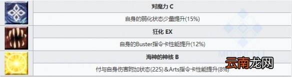 FGO凯妮斯技能宝具一览 FGO日服2.5.2新增从者凯妮斯简评