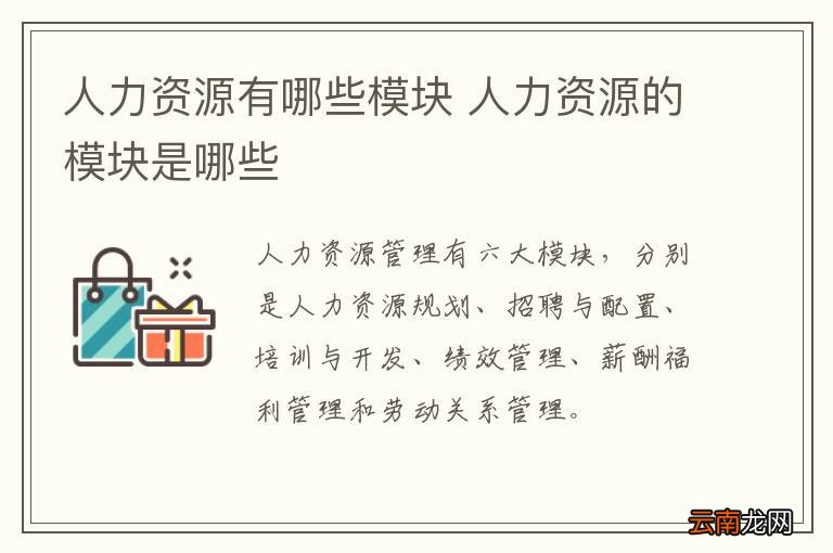 人力资源有哪些模块 人力资源的模块是哪些