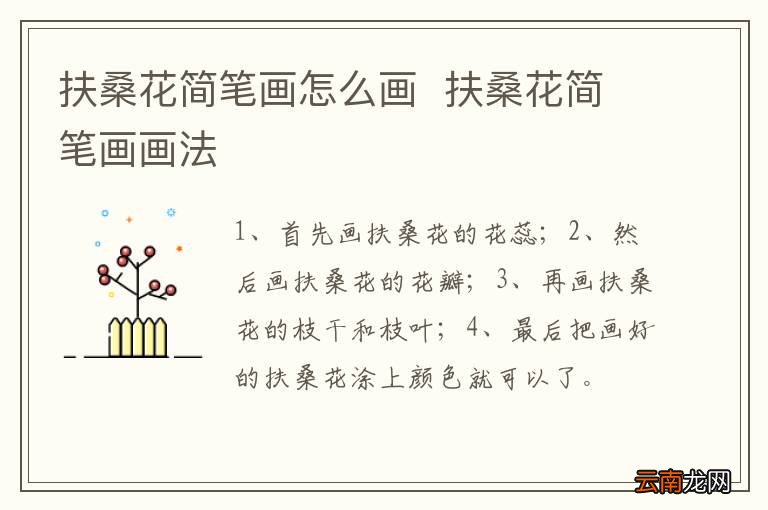 扶桑花简笔画怎么画扶桑花简笔画画法