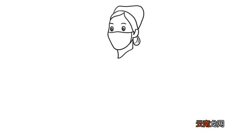 戴口罩的白衣天使简笔画步骤戴口罩的白衣天使简笔画教程