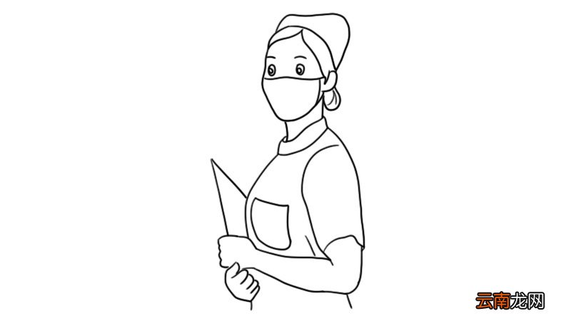 戴口罩的白衣天使简笔画步骤戴口罩的白衣天使简笔画教程