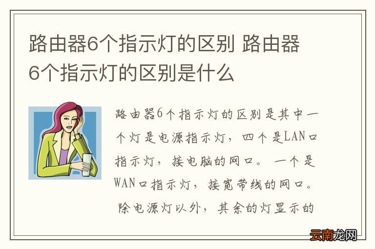 路由器6个指示灯的区别 路由器6个指示灯的区别是什么