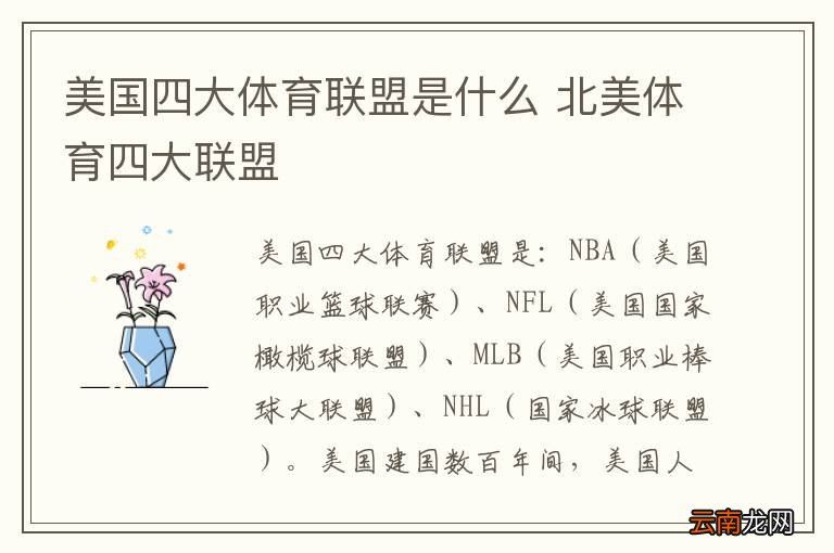 美国四大体育联盟是什么 北美体育四大联盟