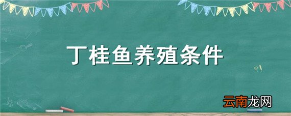 丁桂鱼养殖条件