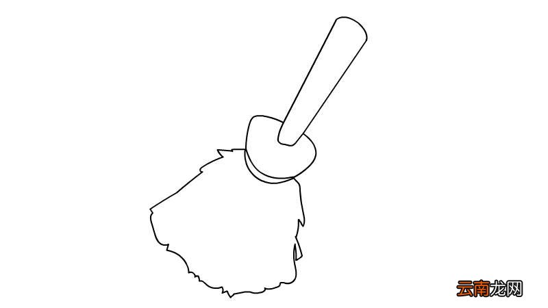 女巫扫把简笔画