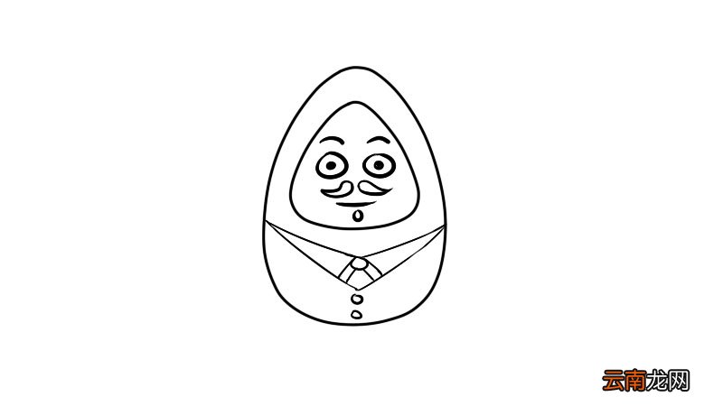 不倒翁简笔画的画法不倒翁简笔画的步骤