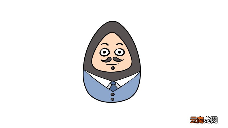 不倒翁简笔画的画法不倒翁简笔画的步骤