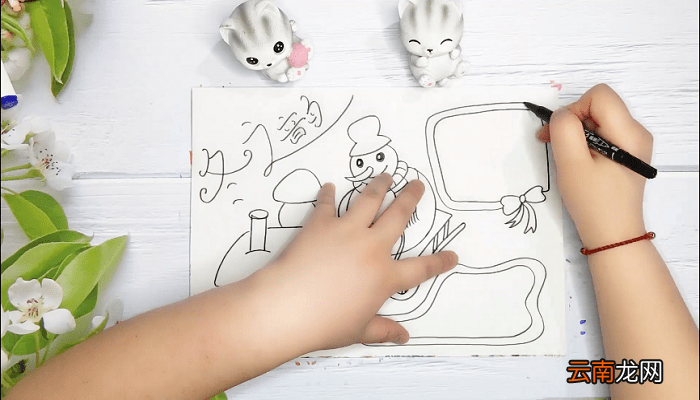 关于冰雪的手抄报 关于冰雪的画报