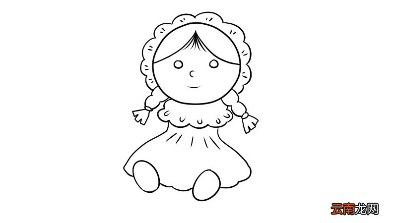 玩具娃娃简笔画步骤玩具娃娃简笔画教程