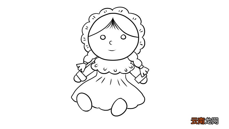 玩具娃娃简笔画步骤玩具娃娃简笔画教程