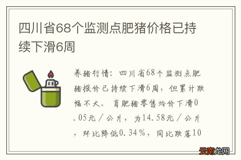 四川省68个监测点肥猪价格已持续下滑6周