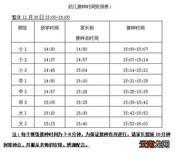 无锡育秀实验幼儿园儿童新冠疫苗接种时间+地点