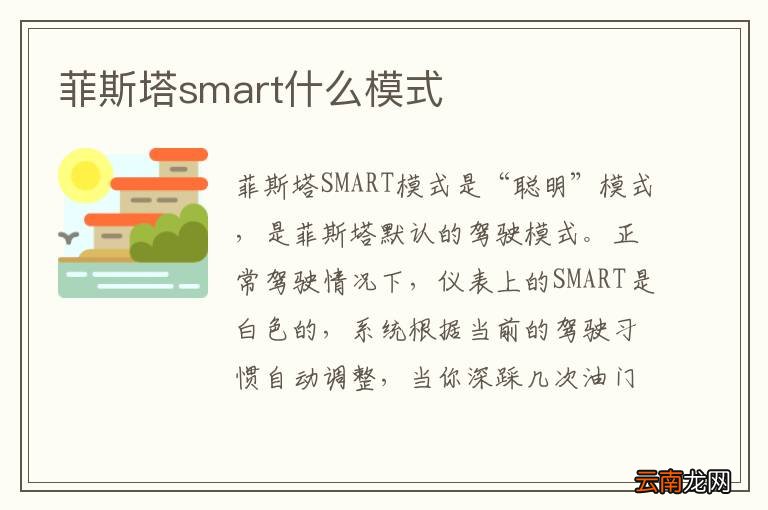 菲斯塔smart什么模式