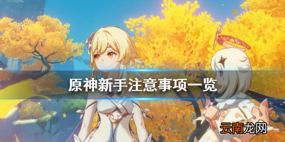 原神新手有什么要注意的 原神新手注意事项一览